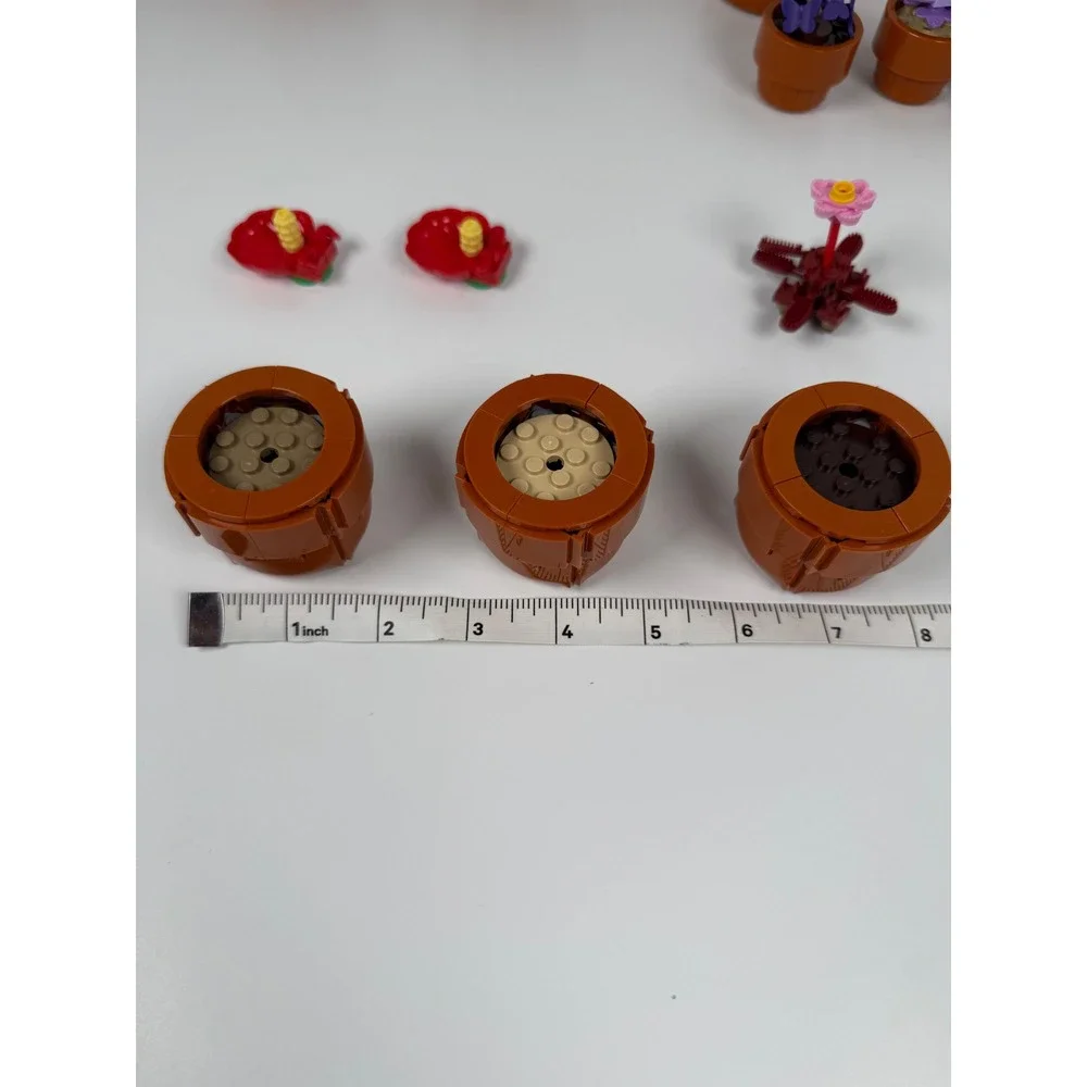 LEGO Flower Plants Brown Pots Multi 10329 Botanical Collection Incomplete As Is